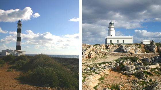 Lighthouses in Menorca
