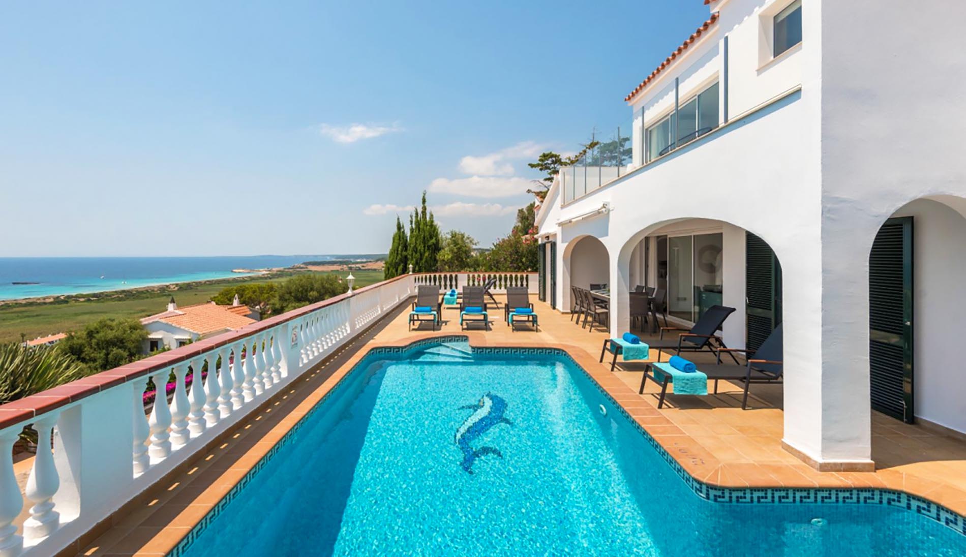 Villa near Son Bou with Sea Views